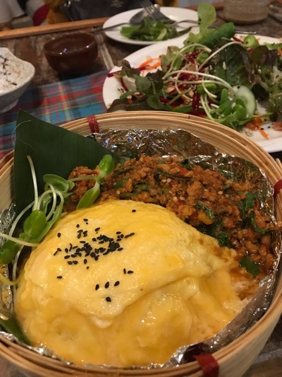 ผัดกะเพราหมูสับไข่ข้น