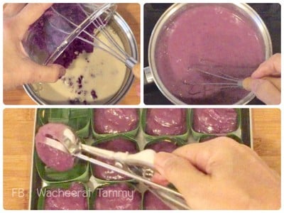 วิธีทำ ตะโก้มันม่วง