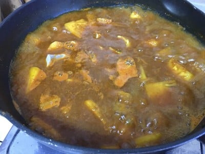 วิธีทำ แกงเหลืองปลาเก๋าสับปะรด