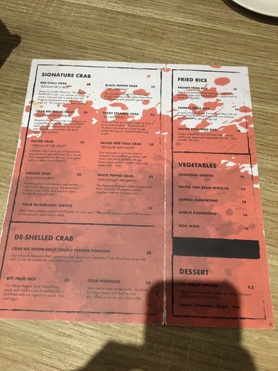 ป้ายราคาหรือสมุดเมนู