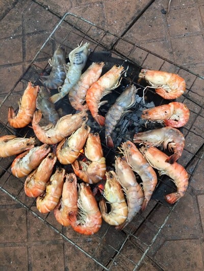 วิธีทำ “กุ้งเผา" วิธีทำ “กุ้งเผา"