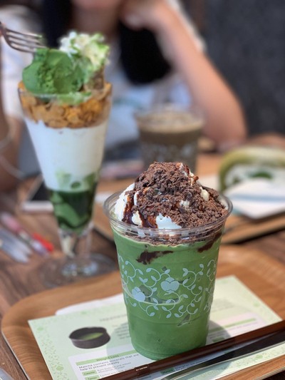 เมนูของร้าน nana's green tea bangkok