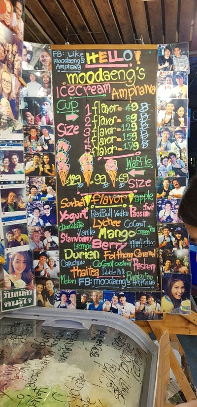 ป้ายราคาหรือสมุดเมนู