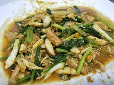 เนื้อปูผัดผงกะหรี่