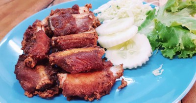 ซี่โครงหมูทอด