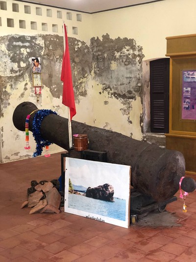 ปืนใหญ่ฝรั่งเศสที่ถูกพบในแม่น้ำ