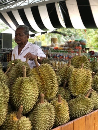 ด่านหน้าคือโซนขายผลไม้