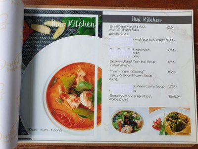 ป้ายราคาหรือสมุดเมนู