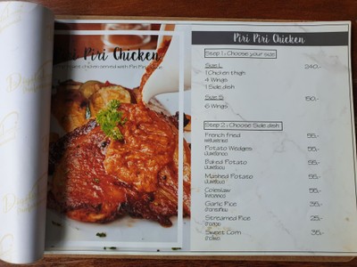 ป้ายราคาหรือสมุดเมนู