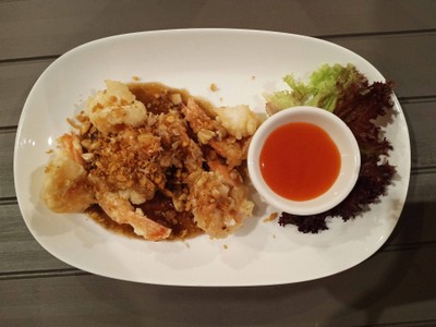 กุ้งทอดกระเทียม