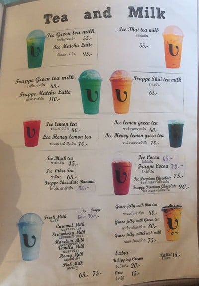 ป้ายราคาหรือสมุดเมนู