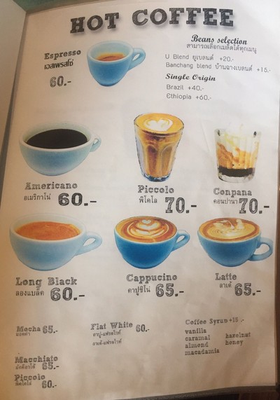 ป้ายราคาหรือสมุดเมนู