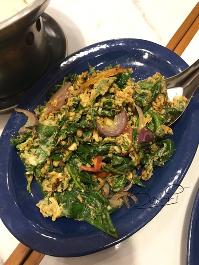 ผักเชียงดาผัดไข่