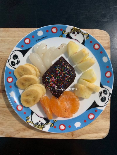 วิธีทำ บราวนี่ดาร์กช็อกโกแลตปั่นผลไม้สด