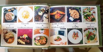 ป้ายราคาหรือสมุดเมนู