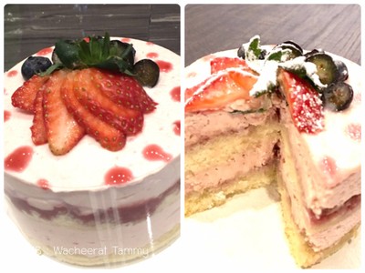 วิธีทำ Strawberry Shortcake 