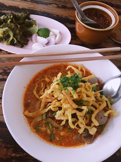 เมนูของร้าน ข้าวซอยแม่สาย