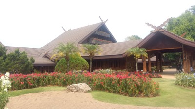 สวนสวยบริเวณนอกพระตำหนักดอยตุง