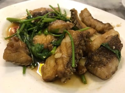 Stir Fried Sea Bass With Celery
