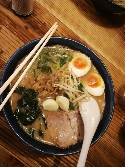 pork ramen with soup