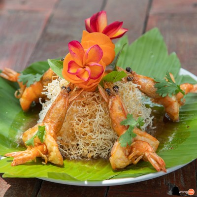 เมนูของร้าน ครัวชมทะเล สามร้อยยอด