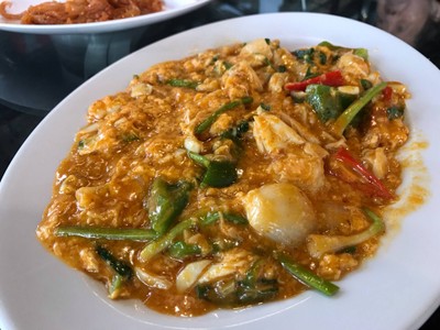 เนื้อปูผัดผงกระหรี่