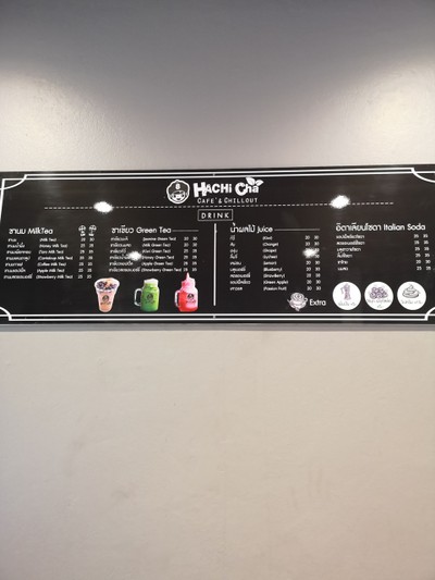 ป้ายราคาหรือสมุดเมนู