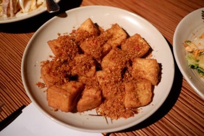 Deep Fried Tofu with Lemongrass and chilly