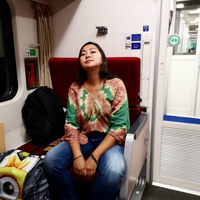 บรรยากาศในรถไฟ