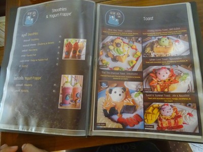 ป้ายราคาหรือสมุดเมนู