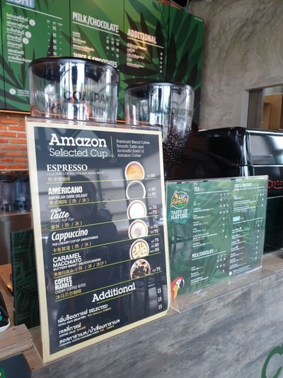 ป้ายราคาหรือสมุดเมนู