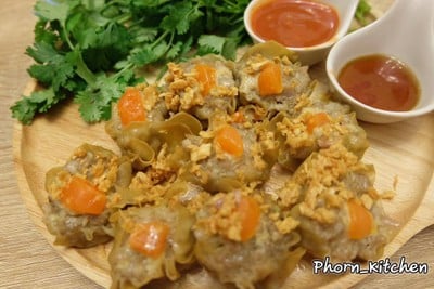 ขนมจีบหมูสับไข่เค็ม