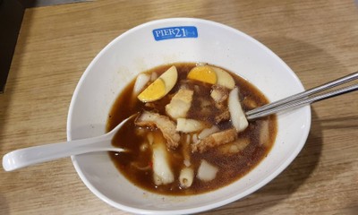 ก๋วยจั๊บน้ำข้น กรอบ-ไข่