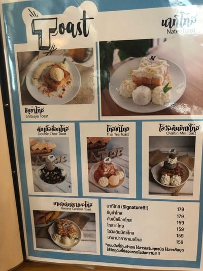 ป้ายราคาหรือสมุดเมนู