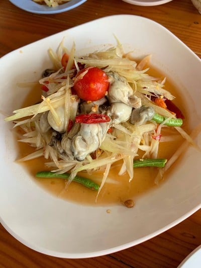 ส้มตำหอยนางรม 70 บาท