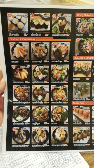 ป้ายราคาหรือสมุดเมนู