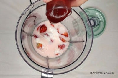 วิธีทำ สมูทตี้สตรอว์เบอร์รีเยลลี่