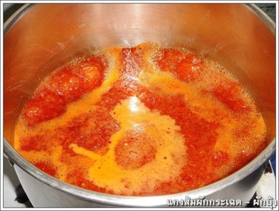 วิธีทำ แกงส้มผักกระเฉด - ยอดผักบุ้ง