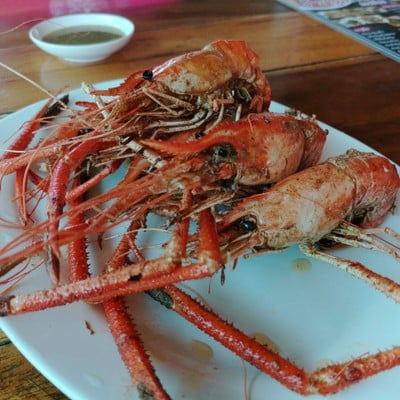 กุ้งอบซอส
