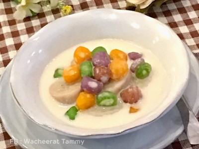 วิธีทำ กล้วยบวชชี อัญมณีกรอบ