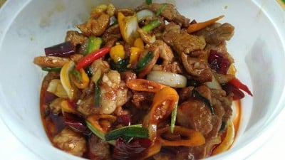 หมูผัดน้ำพริกเผา