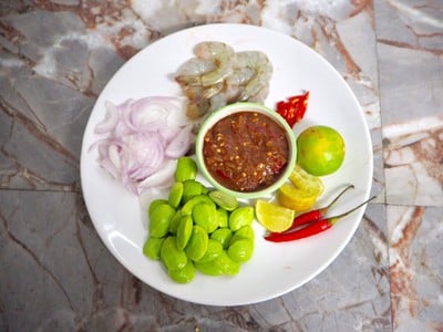 วิธีทำ สะตอผัดกะปิกุ้งสด