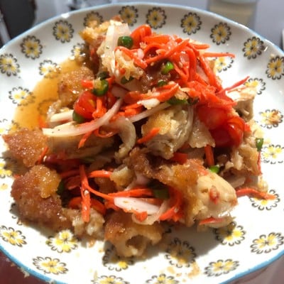 เด่วนี้ยำน่ากินกันหนัก แม่จับไก่ทอดมายำสะเลย🐔🐔