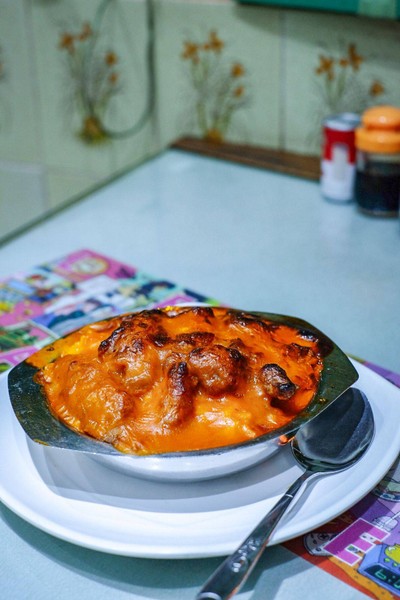 ข้าวอบซี่โครงหมูซอสมะเขือเทศ