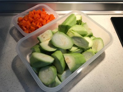 วิธีทำ ผัดบวบสามสี