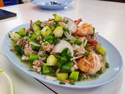 ยำคะน้าหมูสับ##1