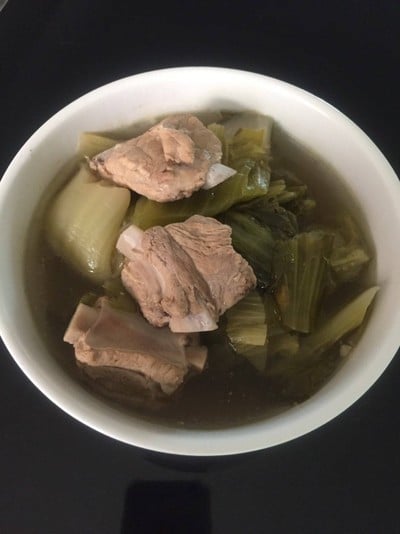 ต้มจืดผักกาดดองกระดูกหมู
