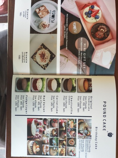 ป้ายราคาหรือสมุดเมนู