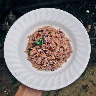 ข้าวผัดกะเพราปลาทูน่า สุดคลีน