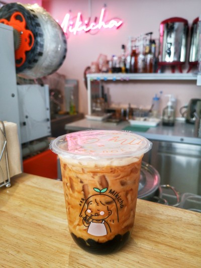 Brown sugar fresh tea With Lava BOBA